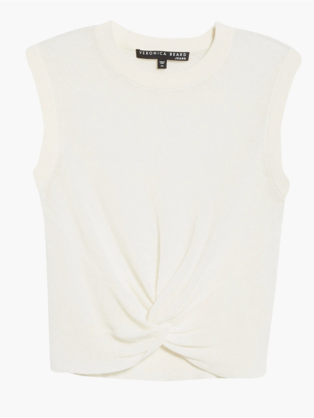 Veronica Beard Kellen Ivory Linen Blend Tank New! - Picture 7 of 14